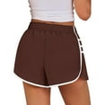 thumbnail image 4 of Women's Elastic Waist Workout Gym Shorts Running Pleated Athletic Quick Dry Tennis Shorts, 4 of 5