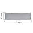 thumbnail image 7 of PiccoCasa 1Pc Pillowcase Zipper Long Staple Cotton, Jumbo Grey, 7 of 7