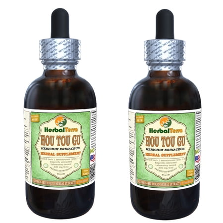 Hou Tou Gu (Hericium Erinaceus) Glycerite, Dried Mushroom Alcohol-FREE Liquid Extract (Herbal Terra, USA) 2x2 oz