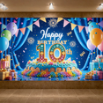 thumbnail image 6 of Colorful Theme Happy Birthday Banner Balloon Decoration Happy Birthday Celebration Banner for Kids Party Indoor Decoration Photo Shoot, 6 of 7