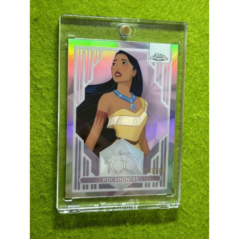 Disney 100 POCAHONTAS PINK REFRACTOR CARD #/399 SP 2023 Topps