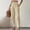#0507-Khaki, variant on Womens High Waist Solid Wide Leg Pants Elastic Waist Loose with Pockets for Daily Home Beach Summer