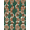 Green Orange Cream, Pattern 2, variant on Design&I 9'x12' Washable Area Rug Abstract Botanical Boho Scroll Motif Southwestern Plant Vintage Refined for Great Room, Large Living Giant Skid-Resistant