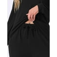 thumbnail image 5 of DARING DIVA Women's 2 Pcs Pajama Sets Kint Sweatshirt Sleepwear Black XS, 5 of 5