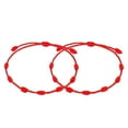 thumbnail image 1 of 2 Pcs Bracelet Fil Rouge Protection Kabbale Nœuds Fil, 1 of 5
