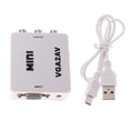thumbnail image 1 of Convertidor VGA a RCA AV Sunnimix Adaptador VGA a RCA AV 1080P, 1 of 8