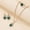 Green 1, variant on 4PCS Elegant Jewelry Set Shining Zircon Necklace Earrings Ring Set Waterdrop Love Heart Diamond Pendant For Banquet Party Jewelry Women Gifts