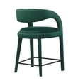 thumbnail image 4 of Modway Pinnacle Performance Velvet Counter Stool Set of Two in Green Black, 4 of 10