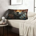 thumbnail image 6 of Fuzoiu Floral Fox Print Fuzzy Pillowcases, Super Soft Pillow Case Cover with Zipper for Bedroom, Sofa, Couch,Cozy Pillow Shams for All Seasons-14"x20", 6 of 6