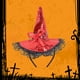 thumbnail image 5 of Diadema de sombrero de bruja para disfraz de Halloween | Accesorio de pelo con lazos de encaje de lentejuelas | Atrezzo de fotografía para fiestas festivas | Negro, rojo, morado, naranja, dorado, 5 of 6