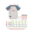 thumbnail image 2 of ZIMEGO Mens Short Sleeve Ringer Tee - Color Block Raglan Casual T-Shirt, 2 of 6