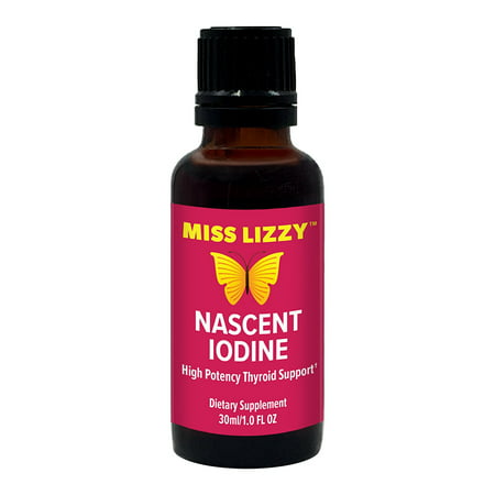 Nascent Iodine High Potency Thyroid Support for Energy, Focus and Metabolism  Liquid Drops for Best