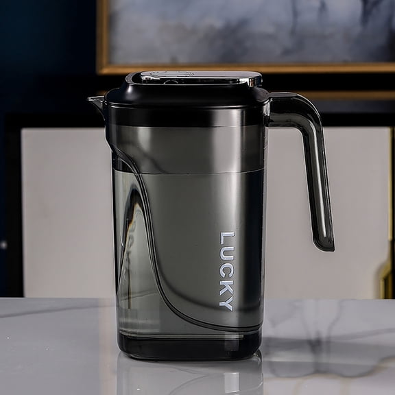 AuroraX Sun Tea Pitcher Plastic Jar , 32 oz Plastic Water Pitcher with Lid and A Handle BPA Free Leakproof Lemonade Pitcher with Spout for Wedding Party