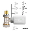 thumbnail image 4 of Valve de Radiateur Intelligente, Valve Thermostatique, Contrôle par Application Mobile, Réglage Intelligent de la Température, Facile à Installer, 4 of 4