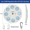 thumbnail image 5 of Litake Solar Flag Pole Light, 136 LED Super Bright Flag Pole Light Outdoor Dusk to Dawn, Solar Flag Night Light for Most 15 to 25 Ft Flagpoles, 2 Modes Brightness, Auto On/Off, 5 of 7