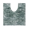 thumbnail image 2 of Luxury Toilet Rugs U-Shaped 20x20, Extra Soft and Absorbent Microfiber Bathroom Rugs, Non-Slip Plush Shaggy Bath Mat, Machine Wash Dry, Contour Bathroom Mats for Toilet Base, Green, 2 of 9