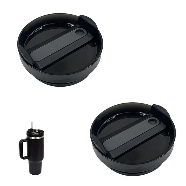 Tapas de vaso Aimery de 40 onzas para Stanley Cup, paquete de 2, negras