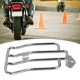 thumbnail image 3 of Motorcycle Luggage Rack Support Shelf, Stainless Steel Silver Plating Shell Rear Fender Rack Bracket, 3 of 7