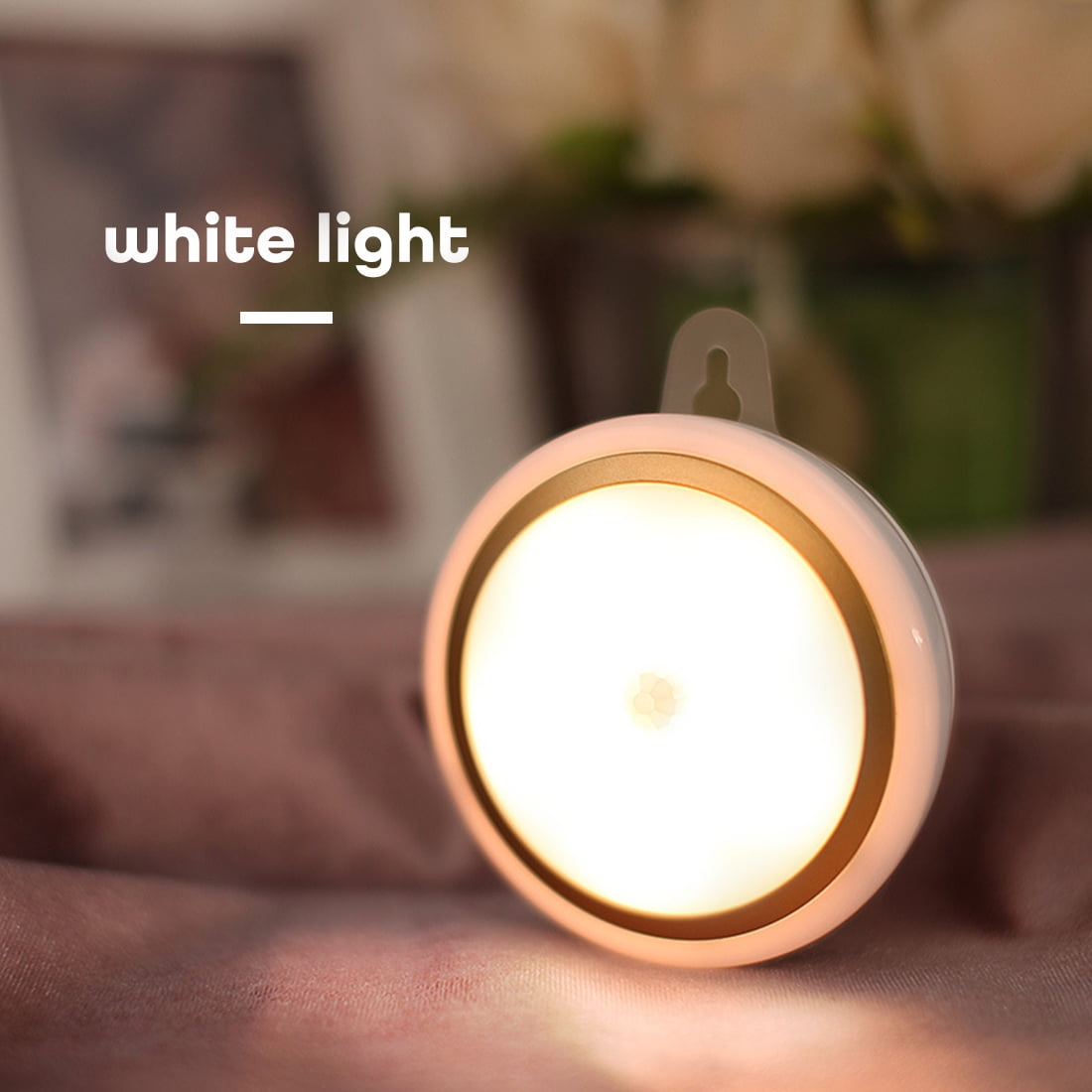 Motion Sensor Night Light Portable Battery Powered 5 LED Wireless Lamp