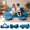 Blue, variant on INFANS Modular Kids Play Couch, 6 PCS Toddler Creative Sectional Fort Building Sofa for Playroom, Bedroom, Children Convertible Soft Foam Furniture Playset and Floor Cushion for Boys and Girls