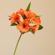 thumbnail image 5 of Tallos de flor de trompeta artificial 6 cabezas Arreglo floral de tela sintética Jarrón rosa blanco rojo naranja de 19,29 pulgadas Decoración de jarrón para oficina en casa Centro de mesa de boda, 5 of 6