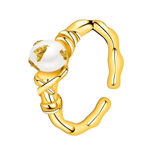 Guardurnaity Anillos de mujer, adorno de mano, regalo de joyería para mujer, anillo abierto dorado ajustable para mujer, decoración de moda, regalo de Ropa, zapatos y accesorios Miscelánea Guardurnaity AP015212-01