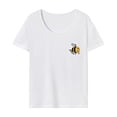 thumbnail image 2 of Camiseta para mujer Yinane con cuello redondo ropa deportiva de moda básica para viajes y oficina M, 2 of 7