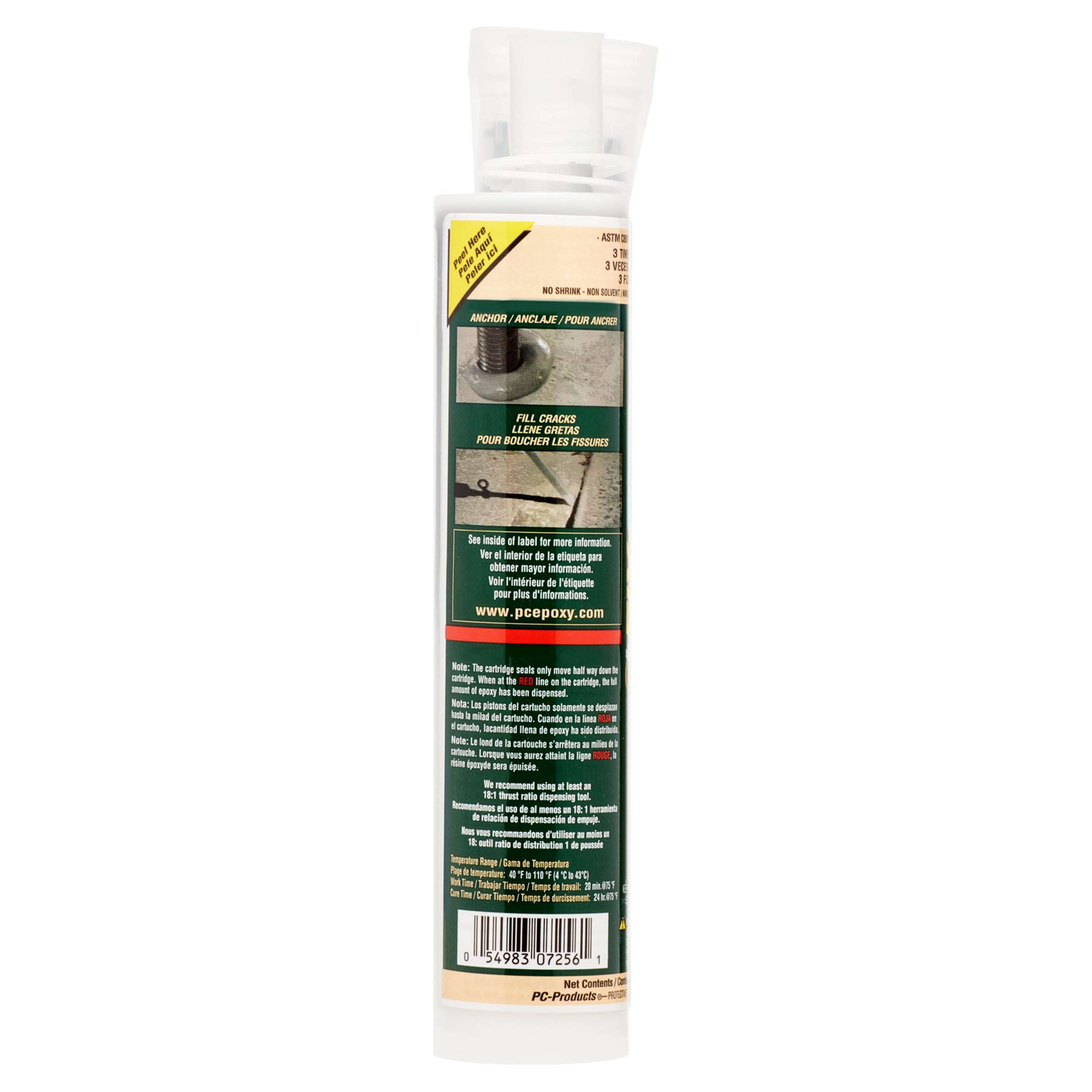 Duct Tape, Glues & Epoxy: PC Products Adhesives & Fillers PC Concrete 9 oz. Epoxy 072561