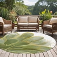 thumbnail image 4 of Sage Green Gold Large Round Rug 8 FT, Non Slip Living Room Area Carpet, Aesthetics Flower Boho Watercolor Art Washable Soft Circle Rug Non-Shedding Floor Carpet for Bedroom Office Dining Room, 4 of 9