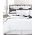 thumbnail image 1 of Ultra Soft 1800 Series 3 PC Striped Duvet Set (King, White), 1 of 1