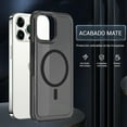 thumbnail image 3 of Magnetic Case for iPhone 15 15 Pro 15 Pro MAX Compatible with MagSafe Heavy Duty Translucent Colors Matte (Black, iPhone 15 6.1"), 3 of 7