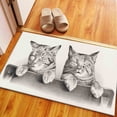 thumbnail image 2 of Two Cute Cats Rug, Area Rug, Home Decor Rug, Lovely Animals Rug, Cat Rug, Kitchen Rugs, Personalized Rugs, Animal Rug, Saloon Rug, Large Rug, 3.3'x5' - 100x150 cm, 2 of 8