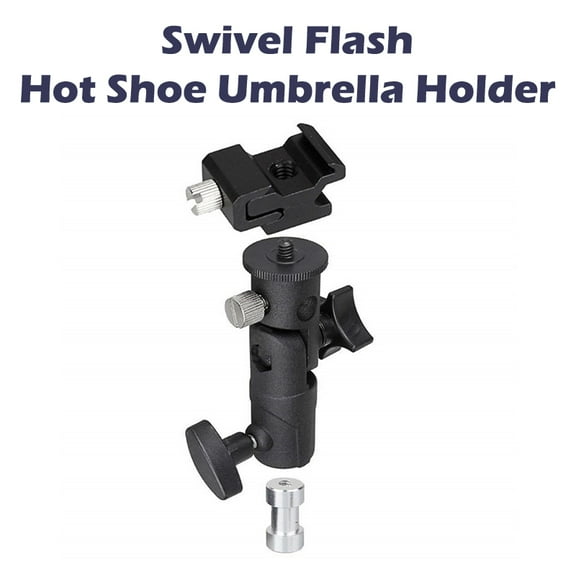 Swivel Flash Hot Shoe Umbrella Holder Mount Adapter Universal Support