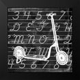 thumbnail image 2 of Robertson, Walter 12x12 Black Modern Framed Museum Art Print Titled - Blackboard Scooter, 2 of 5