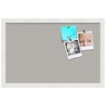 thumbnail image 2 of PinPix 22x14 Custom Cork Bulletin Board Dark Stone Poster Board Has a Fabric Style Canvas Finish, Framed in Dark Stone, by ArtToFrames (PinPix-1808), 2 of 5