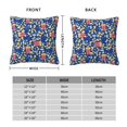 thumbnail image 2 of Pofeuu Cute Popcorn Print Double-sided plush pillowcase Square Throw Pillow Covers Pillows Cover for Living Room Bedroom Sofa Couch Cushion Cover（No pillow core）-18"x18", 2 of 7