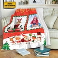 thumbnail image 2 of Teesdily | Merry Christmas Custom Blanket With Picture, Cute Christmas Soft, 2 of 7