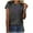 Dark Gray, variant on IROINNID Women's Fashion Comfy Summer Round Neck Leisure Minimalist Short Sleeve Printing T-Shirts Tops