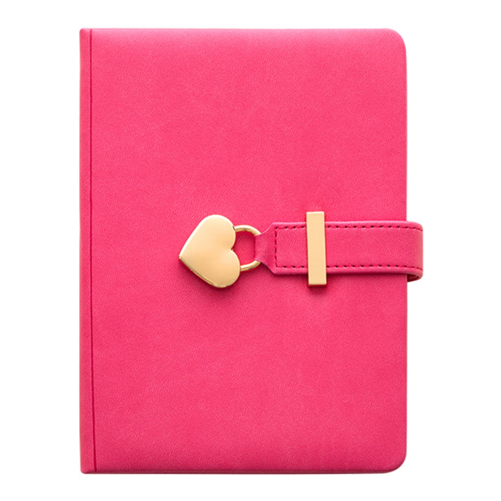 Abanopi B6 Diary Heart Shaped Lock Diary with Lock and Key PU Secret