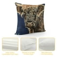 thumbnail image 4 of Qinduosi Cushion Covers Original Design Pillow Case Square Decorative Throw Pillow Cover for Sofa Bed Couch Living Room Bedroom Forest Cow pc White, 4 of 5