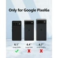 thumbnail image 6 of 3 in 1 for Google Pixel 6A Case, with 2 Pack Screen Protector, with Full Camera Cover Protection，Liquid Silicone Slim Shockproof Protective Phone Case [Microfiber Lining] (Black), 6 of 12