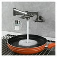 thumbnail image 1 of Folding Wall Mounted Single Cold Kitchen Sink Faucet with Double Switch and Swing Arm, 1 of 7