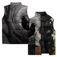 thumbnail image 3 of Chaleco cómodo y cálido para hombre, elegante chaleco con estampado de zorro, ropa personalizada con estampado de gato y conejo, chaquetas de invierno para hombre, 3 of 4