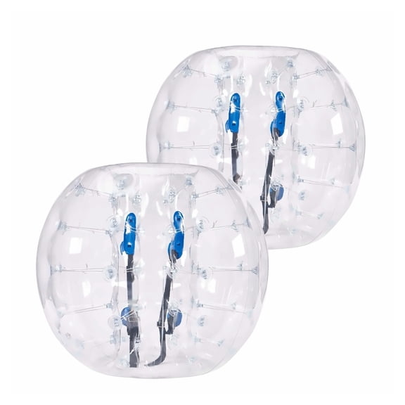 Inflatable Bumper Balls 2-Pack, 4FT Sumo Zorb Balls for Teens & Adults, 0.8mm PVC Bubble Soccer Balls for Outdoor Play, Garden, Yard, Park Team Gaming