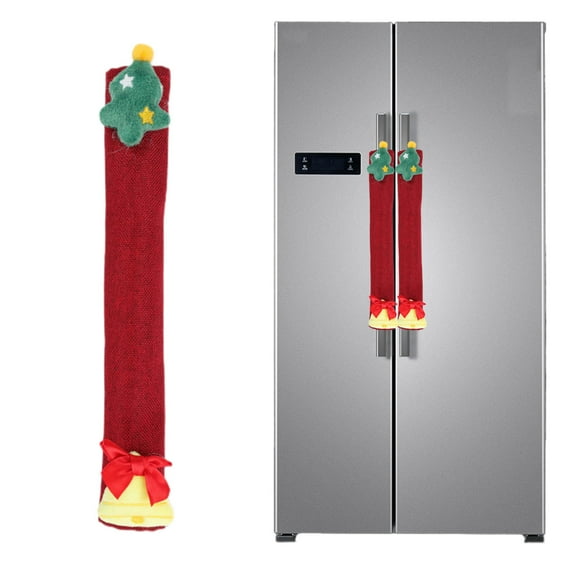 Gallickan Christmas Handle Covers, Heat Resistant Oven Grips, Non-Slip Kitchen Protector, Holiday Safety Decor, A