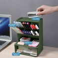 thumbnail image 4 of Danhjin Stationery Storage Slanted Pen Desktop Sundries Desk Storage Box Student Children Stationery Rack Dormitory Rack Kitchen Gadgets, 4 of 7