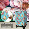 thumbnail image 6 of Pioneer Flower Floral Print Pattern Luggage Cover,Stretch Travel Baggage Protector with Top & Side Openings, High Stretch Gift Ideas for Travel Business Trips,S(18-20in), 6 of 7