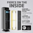 thumbnail image 4 of Purificador de aire GermGuardian AC5350B HEPA para 870 m² negro, 4 of 9