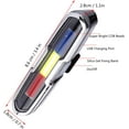 thumbnail image 6 of ABPETE Bike Tail Light, USB Rechargeable Rear Bike Light Safety Warning Cycling Light with 5 Modes for Night Riding, 6 of 17