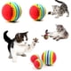 thumbnail image 2 of Bolas de espuma suave arcoíris para gatos, coloridas bolas de juguete para masticar mascotas, bolas para gatos, lindas bolas de arcoíris, rodillo felino para rascar, masticar (20 piezas) Xemadio YQ-0034, 2 of 6